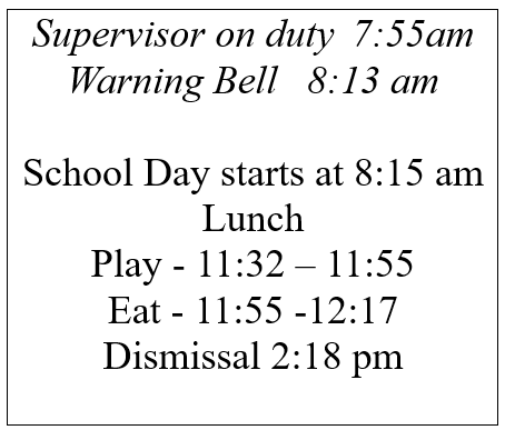 Bell Schedule